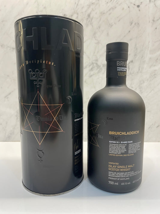 BRUICHLADDICH BLACK ART 10.1 29 YEAR OLD SINGLE MALT SCOTCH WHISKY ABV 45.1% 700ML - Cigar & Whisky Cellar