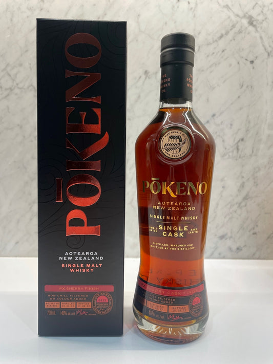 Pōkeno Single Cask PX Sherry Finish ABV  46% 700ml - Cigar & Whisky Cellar