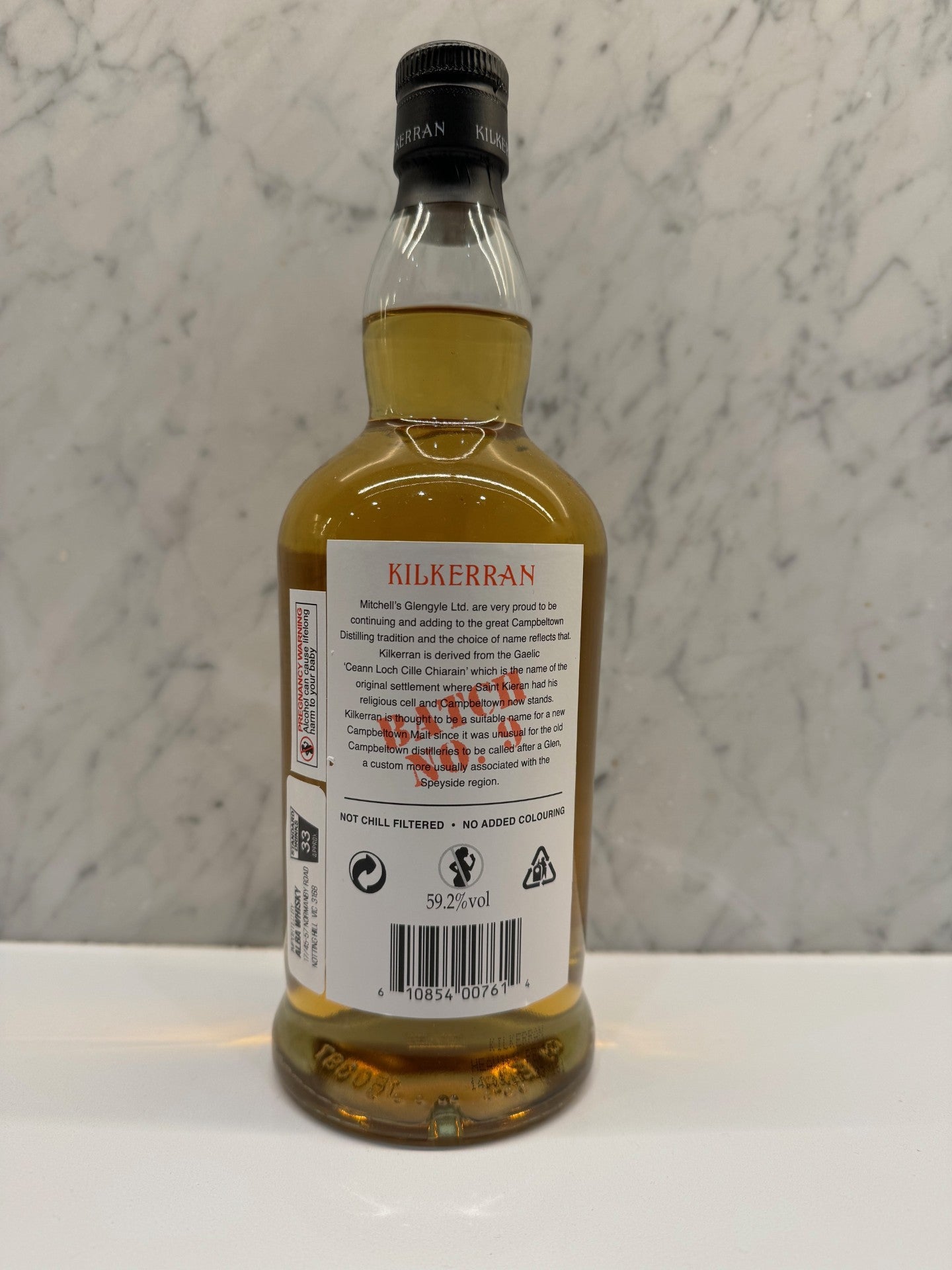 Kilkerran Heavily Peated Batch 9 Single Malt Whisky ABV 59.2% 700ML