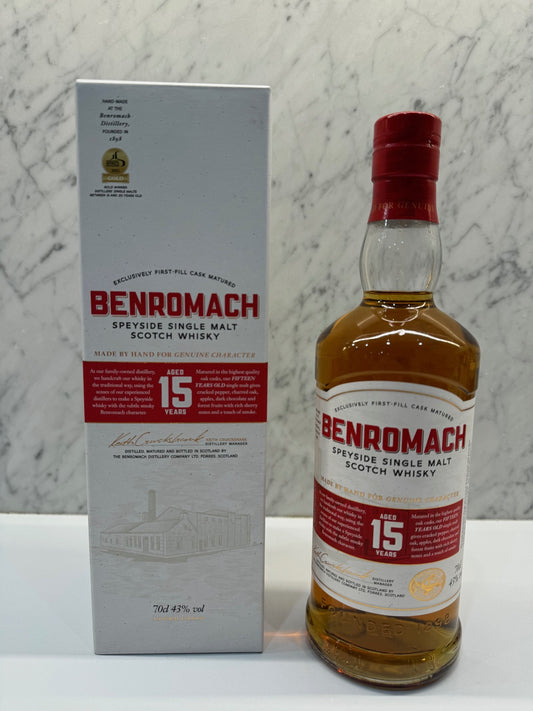 Benromach 15YO ABV 43% 700ml