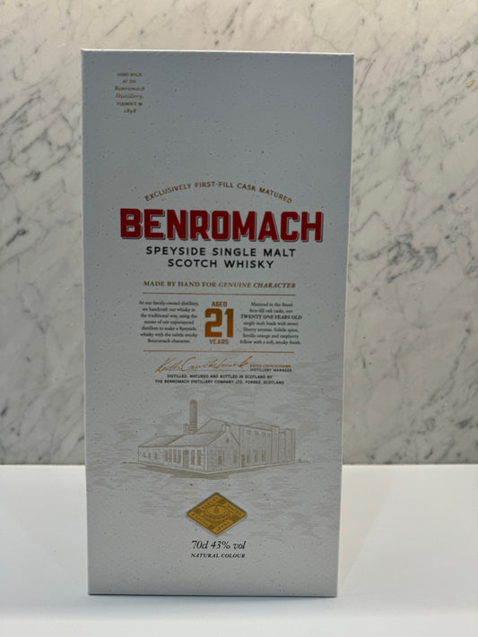 Benromach 21 Year Old Single Malt Whisky ABV 43% 700ML