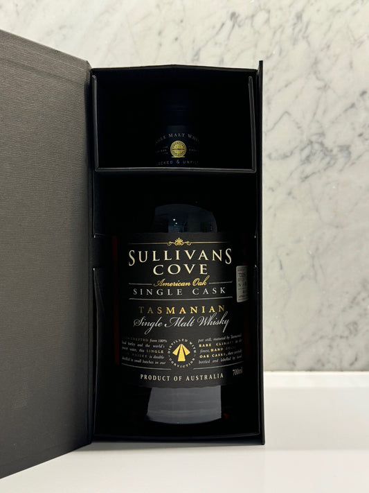 Sullivans Cove ex-Bourbon American Oak TD0250 Single Malt whisky ABV 46.9 % 700ml