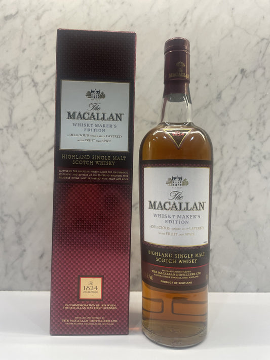 The Macallan 1824 Collection Whisky Makers Edition Single Malt Scotch Whisky ABV 42.8% 700mL - Cigar & Whisky Cellar