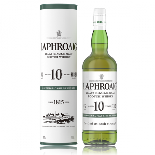 LAPHROAIG 10 YEAR OLD BATCH 12 2020 CASK STRENGTH 700ML ABV 60.1% - Cigar & Whisky Cellar