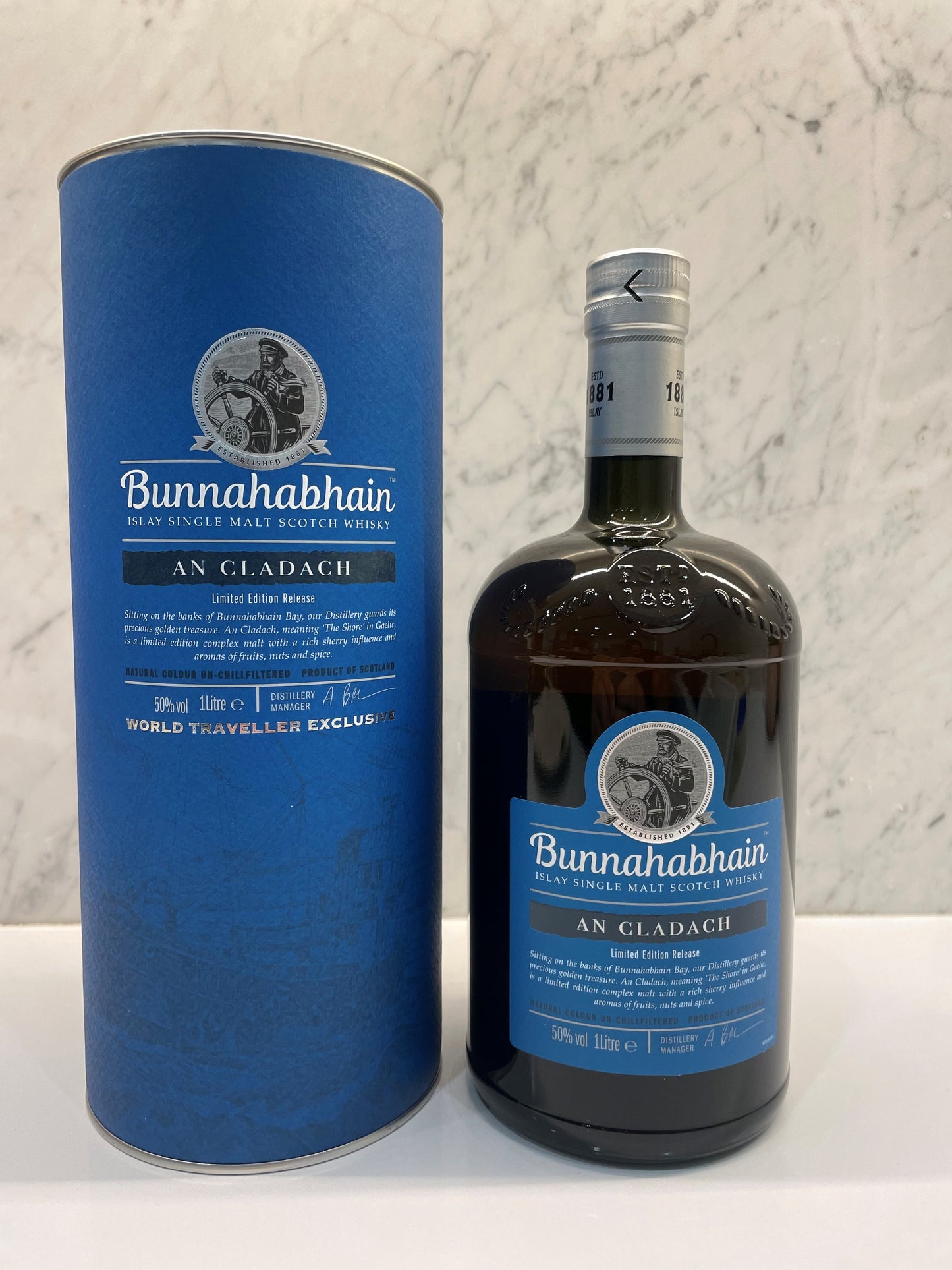 Bunnahabhain An Cladach Islay Single Malt Scotch Whisky (1000ml) ABV 50% - Cigar & Whisky Cellar