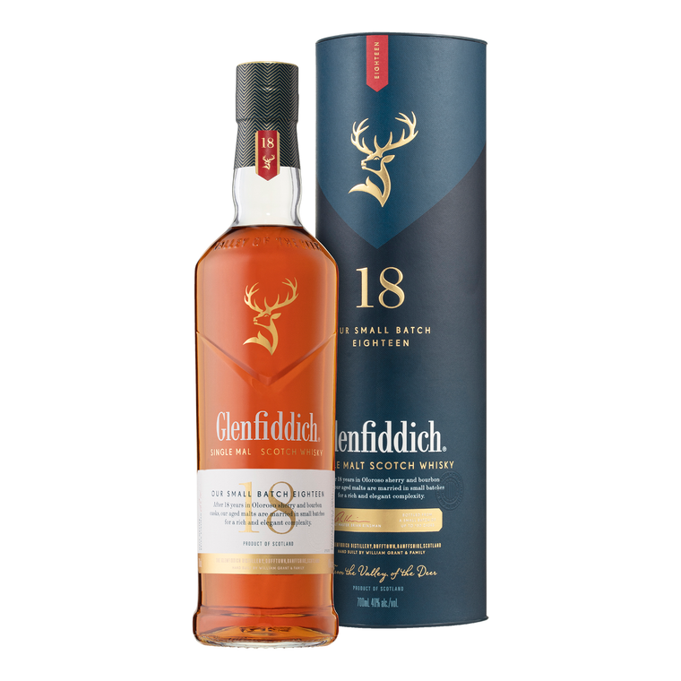 Glenfiddich 18 Year Old Single Malt Scotch Whisky 700mL - Cigar & Whisky Cellar