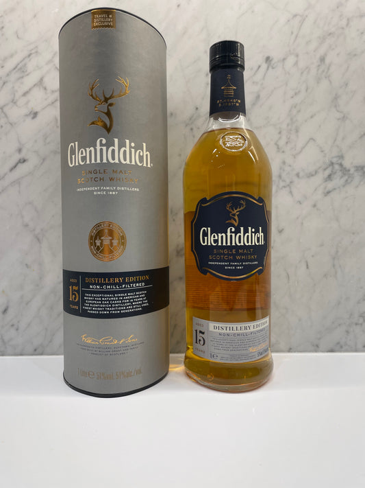 Glenfiddich 15 Year Old Distillery Edition 1L ABV 51% - Cigar & Whisky Cellar