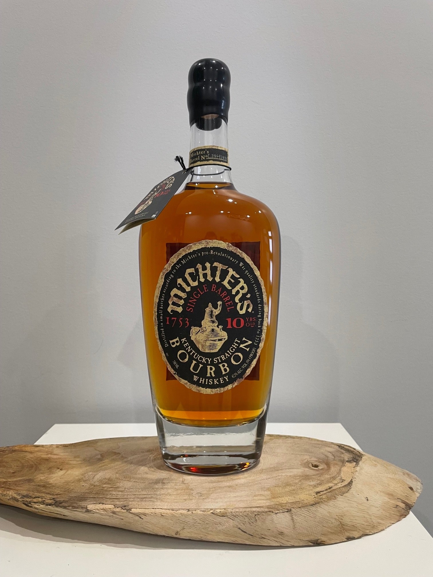 Michter's 10 year old  Bourbon Whiskey single barrel 700ML ABV 47.2 (2019) - Cigar & Whisky Cellar