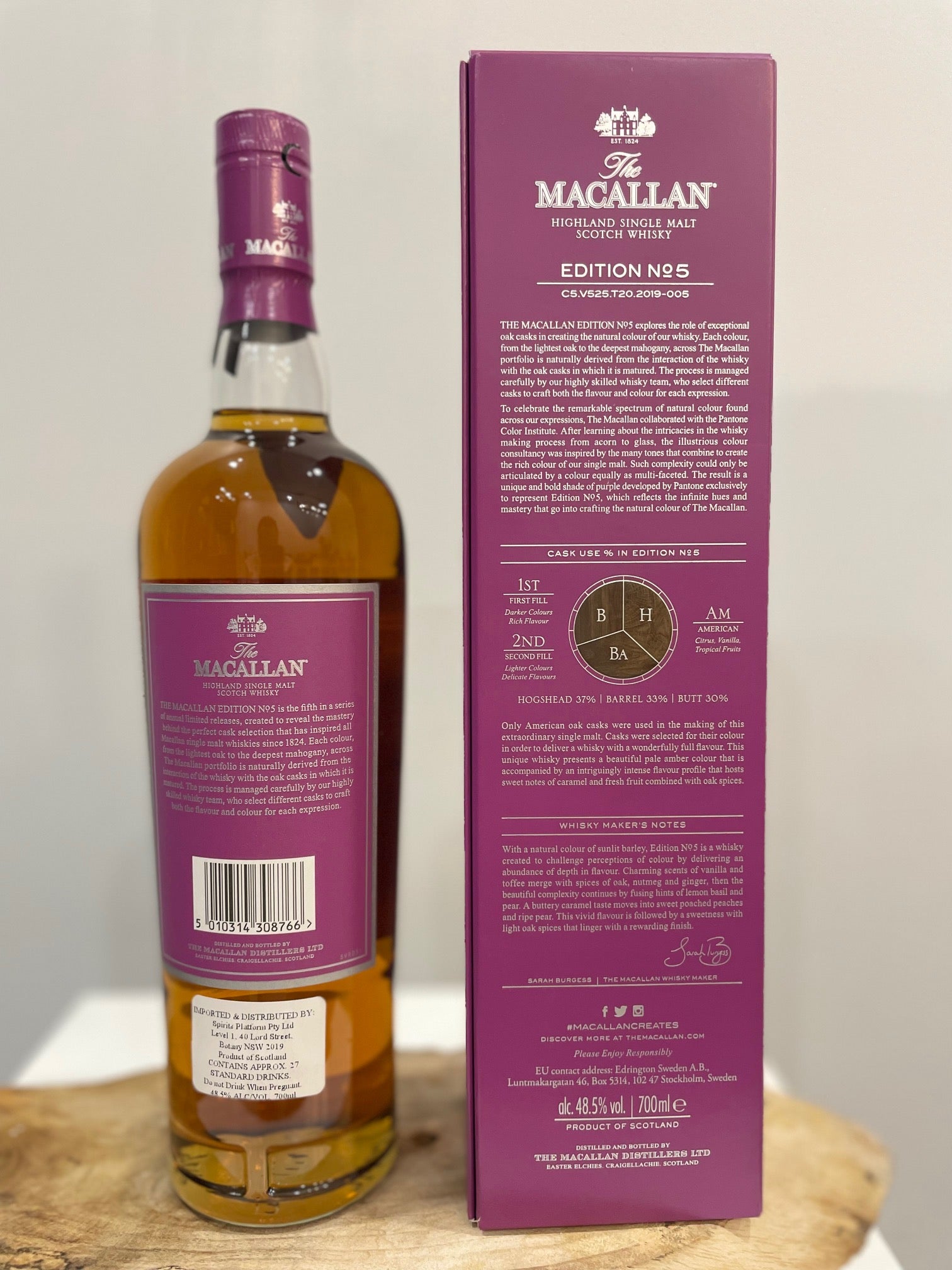 Macallan Edition 5 Single Malt Scotch Whisky 700mL 48.5% - Cigar & Whisky Cellar