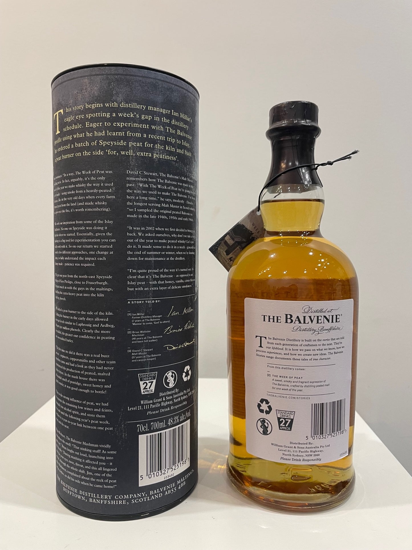 Balvenie 14 Year Old The Week of Peat Single Malt Scotch Whisky ABV 48.3% - Cigar & Whisky Cellar