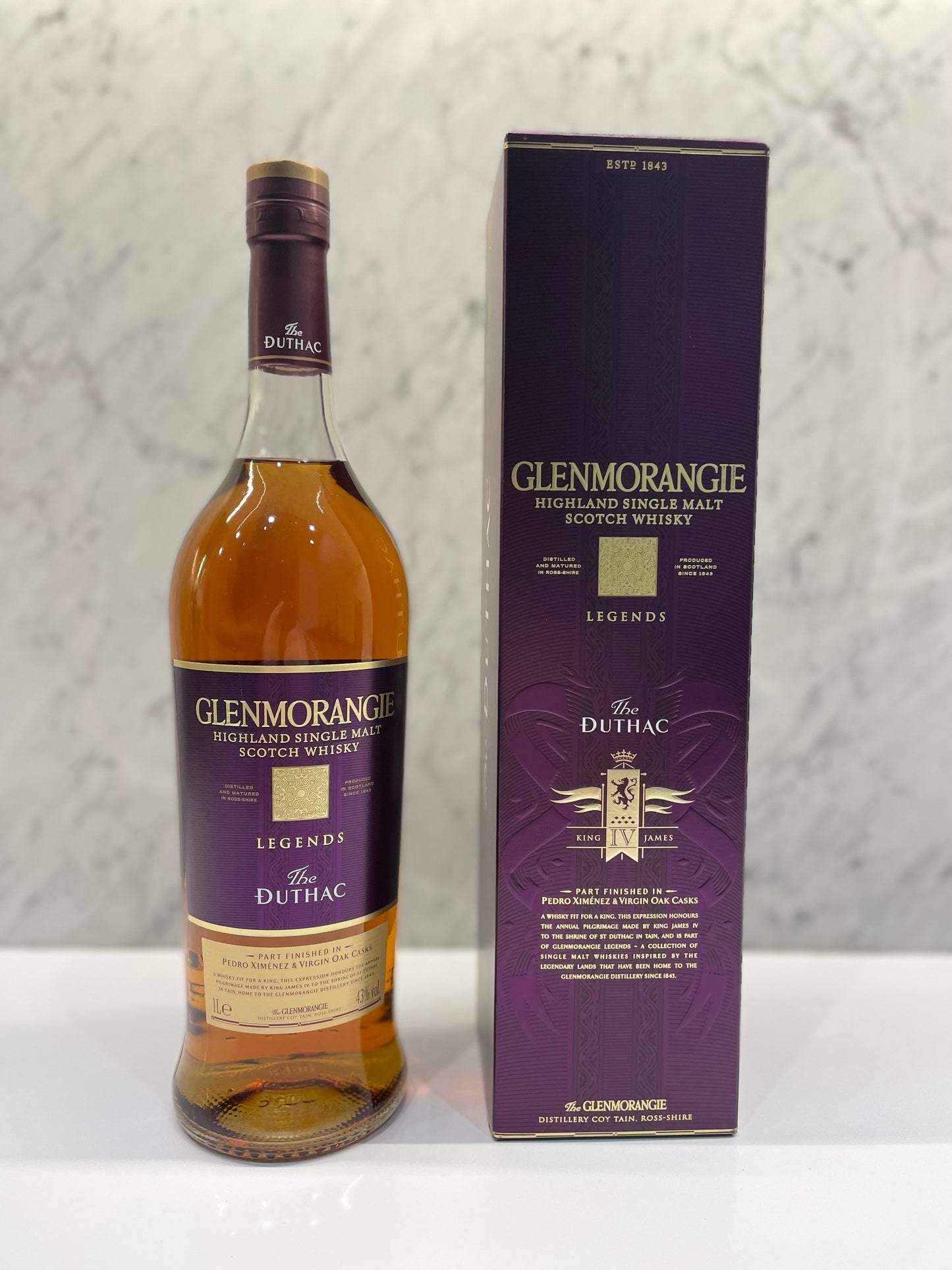 Glenmorangie Legends The Duthac Limited Edition Single Malt Scotch Whisky 1L ABV 43% - Cigar & Whisky Cellar