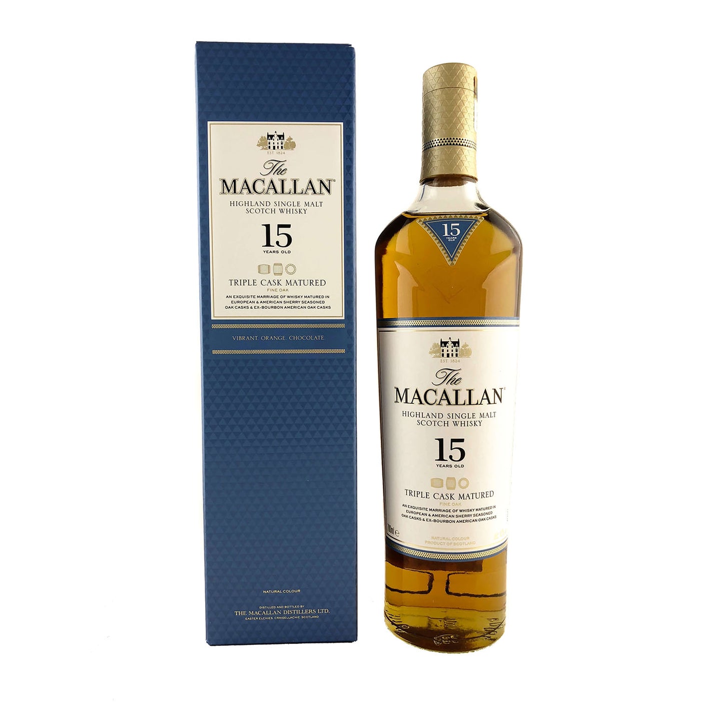 The Macallan Triple Cask Matured 15 YO Single Malt Scotch Whisky 700ml (Discontinued) ABV 43 % - Cigar & Whisky Cellar