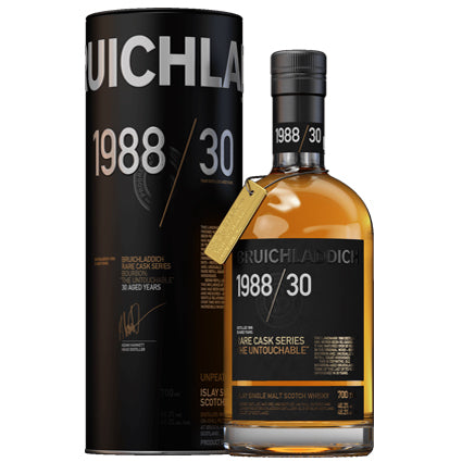 Bruichladdich The Untouchable 1988 30 Year Old Unpeated Single Malt Scotch Whisky, Islay – Scotland - Cigar & Whisky Cellar