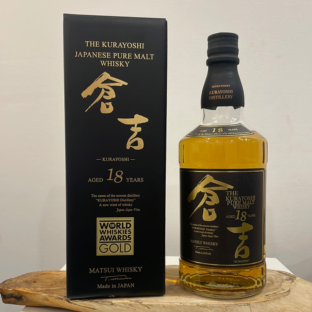 The Kurayoshi 18 Year Old Pure Malt Japanese Whisky 700ml ABV 50% - Cigar & Whisky Cellar