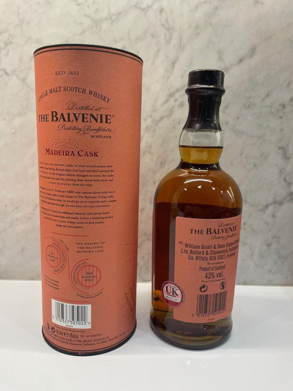 Balvenie 15 Year Old - Madeira Cask 700ML ABV 43% - Cigar & Whisky Cellar